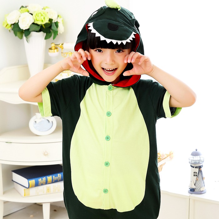 반팔동물잠옷 -공룡 SIZE(90 100 110) 어린이 아동 유아 파자마파티 코스튬 코스프레 동물옷 초등학생 여름 남여공용 아이 캐릭터잠옷