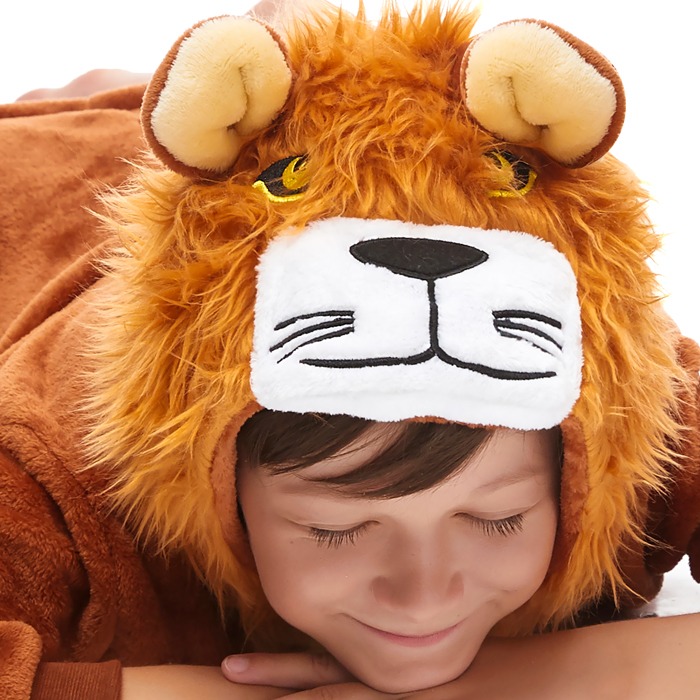사자 동물잠옷 라이온 캐릭터 어린이 아동 키즈 유아 아이 초등학생 사계절 파자마 파티 이벤트 행사 코스튬 코스프레 수면 잠옷 의상