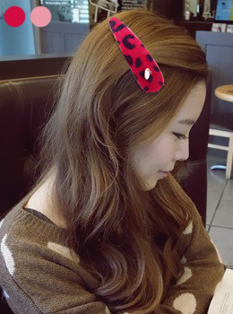 ★9.5cm★♡2color♡handmade leopard hairpin 핸드메이드 레오파드헤어핀
