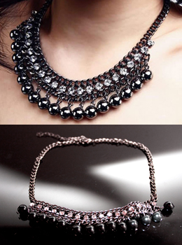 chaîne necklace 보석체인목걸이/패션초커/패션목걸이