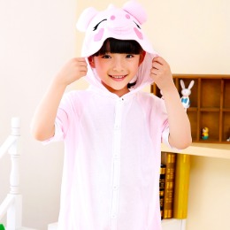 반팔동물잠옷 -핑크돼지 SIZE(90 100 110) 어린이 아동 유아 파자마파티 코스튬 코스프레 동물옷 초등학생 여름 남여공용 아이 캐릭터잠옷
