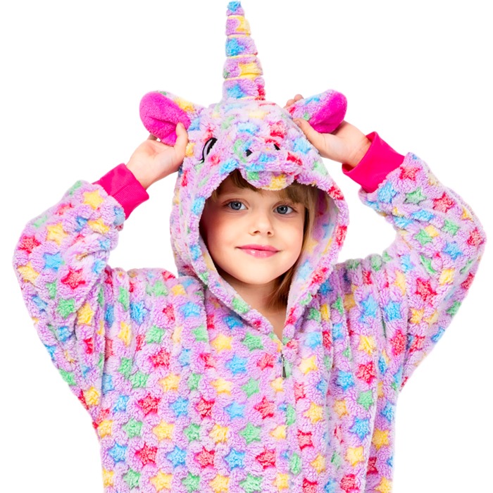 [지퍼형] 아마레 라벤더 스텔라 유니콘 동물잠옷 캐릭터 어린이 아동 키즈 유아 아이 초등학생 사계절 파자마 파티 이벤트 행사 코스튬 코스프레 수면 잠옷 의상