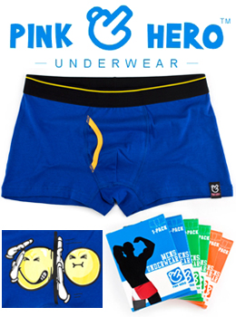 (호주브랜드)PINKHERO Blue drawers 블루 드로즈/남성사각팬티/남성드로즈/남성속옷/남자사각팬티/남성빅사이즈사각팬티/남성빅사이즈속옷